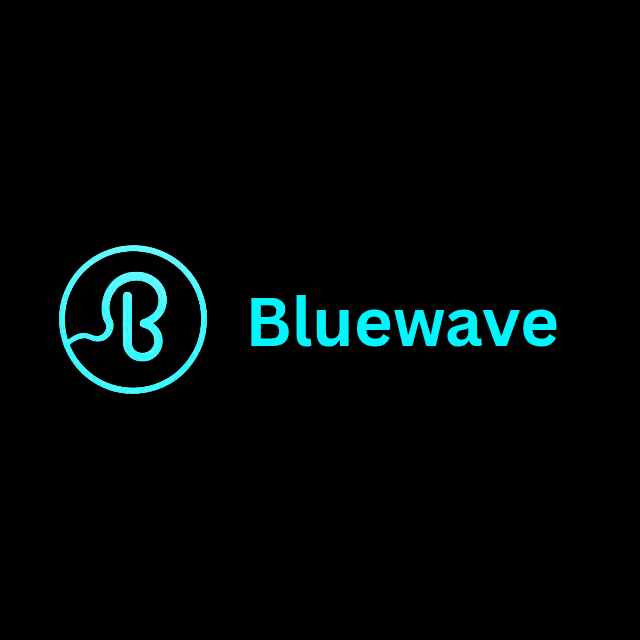 Logo — Cyan on Black